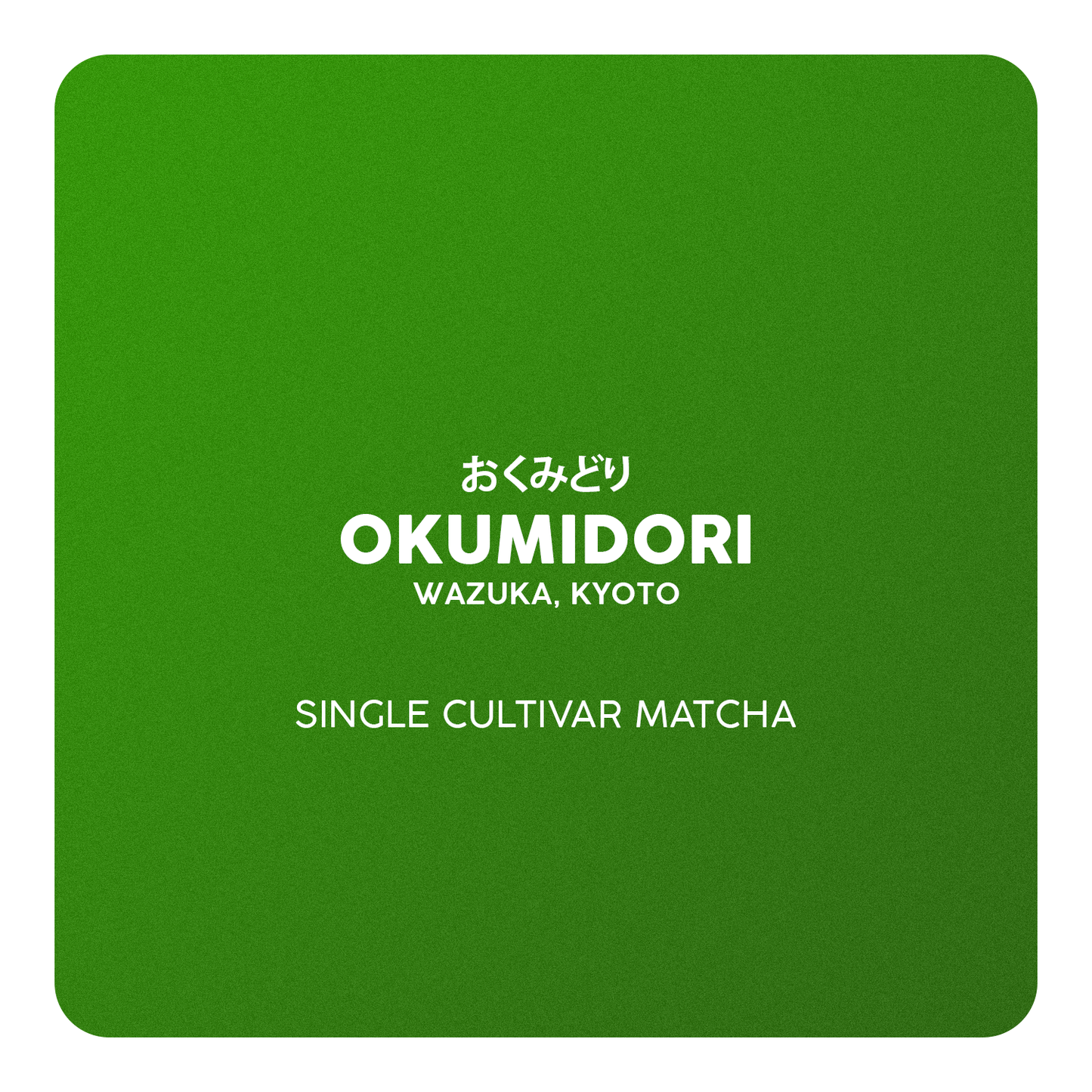 OKUMIDORI - Single Cultivar Matcha